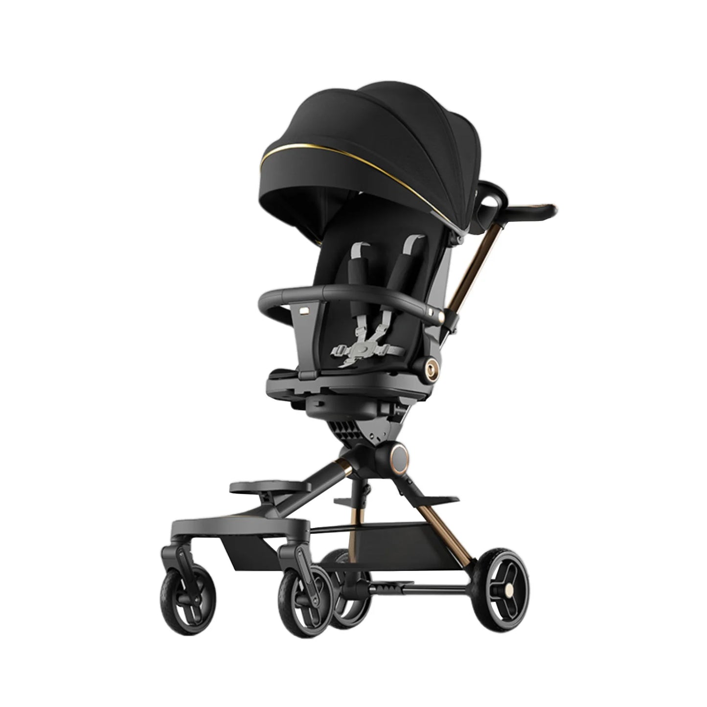 🚼✨ Poussette Bébé 3-en-1 Universelle | Ultra Légère, Réversible, Absorption des Chocs 🌟